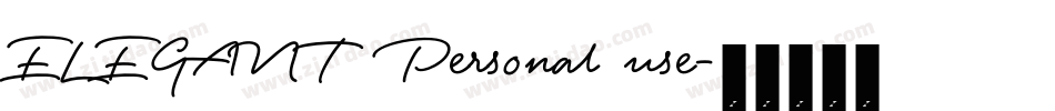 ELEGANT  Personal use字体转换